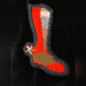 Pendleton Wool Handmade Cowboy Boot Ornament